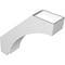 Ekena Millwork 5 1/2-in. W x 22-in. D x 22-in. H Imperial Architectural Grade PVC Knee Brace BRCP055X22X22IMP - alternate 3